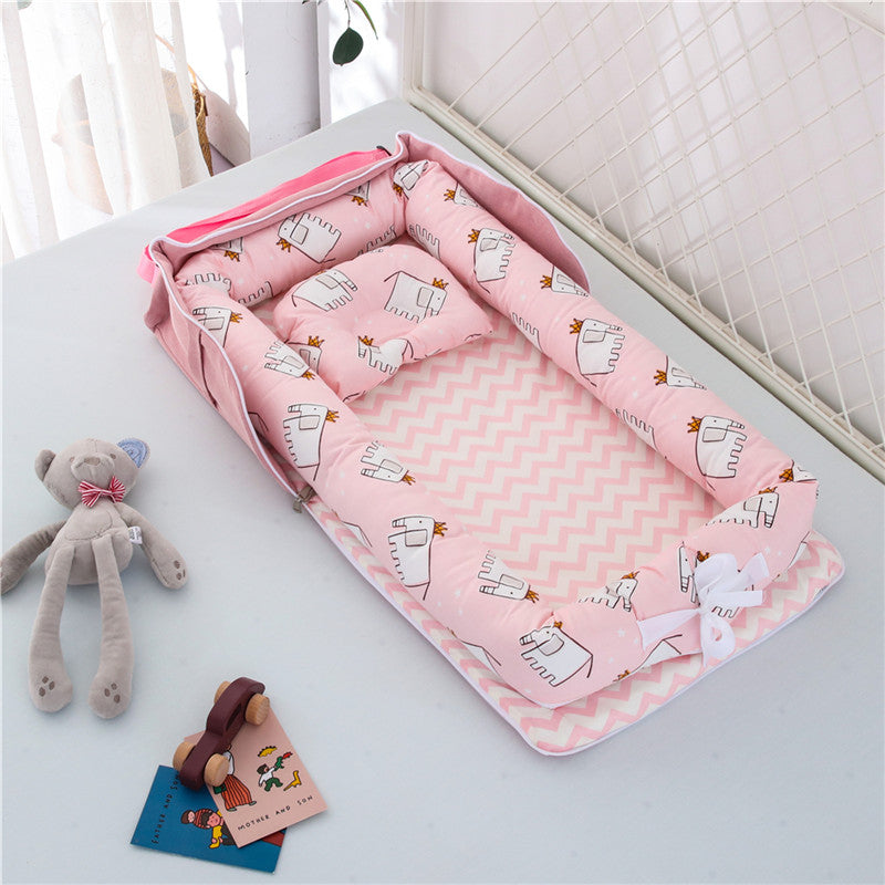 Portable Foldable Cotton Baby Crib for Newborns