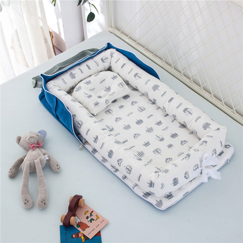Portable Foldable Cotton Baby Crib for Newborns