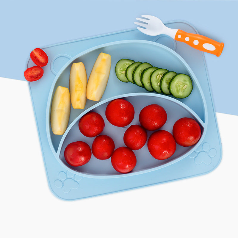 Silicone Non-Slip Baby Feeding Plate and Bowl Set