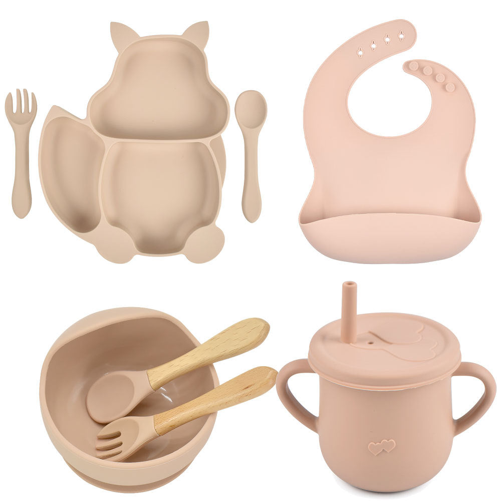 Silicone Baby Feeding and Complementary Food Training Set