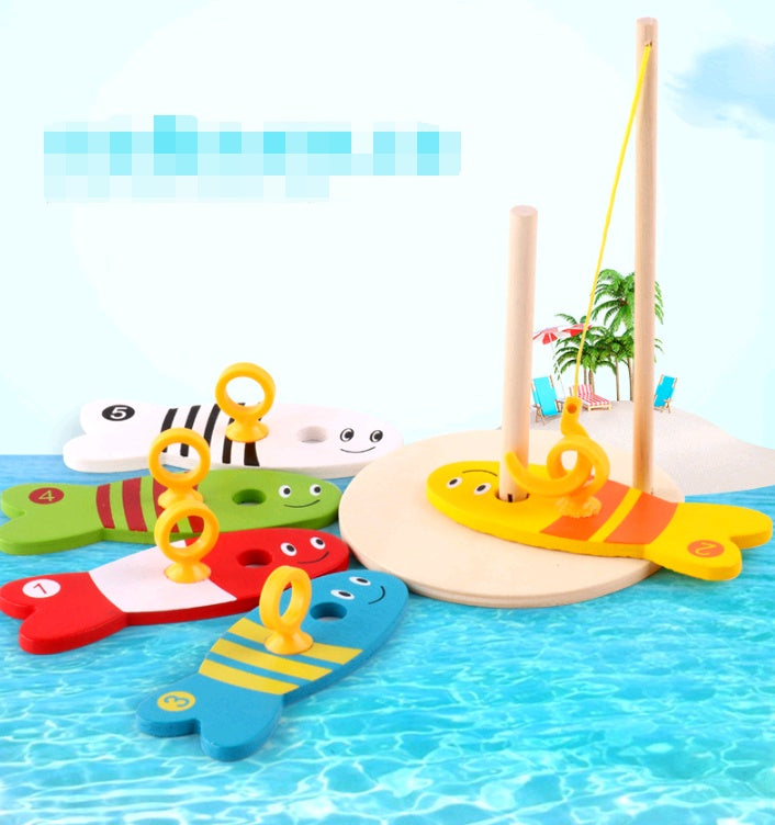 Children's Educational Wooden Fishing Toy Early Learning Game