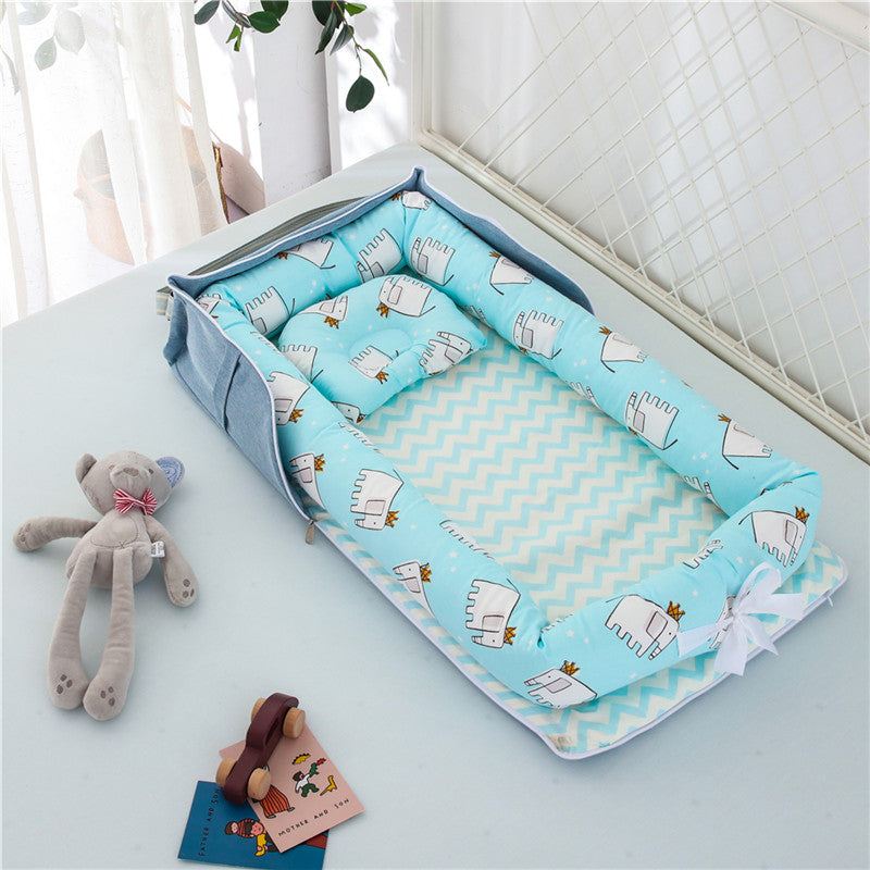 Portable Foldable Cotton Baby Crib for Newborns