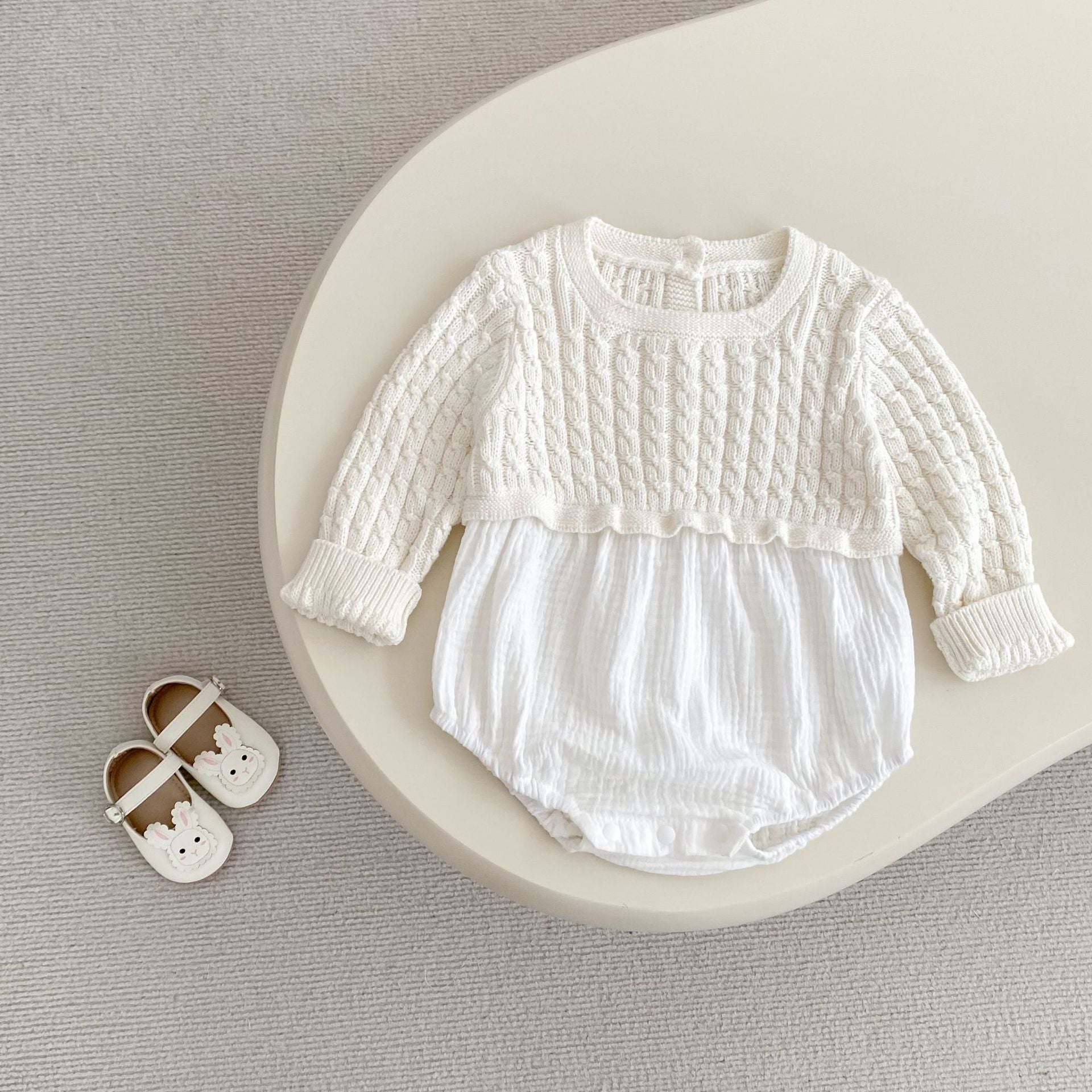 Spring And Autumn Baby Girl Infant Rompers