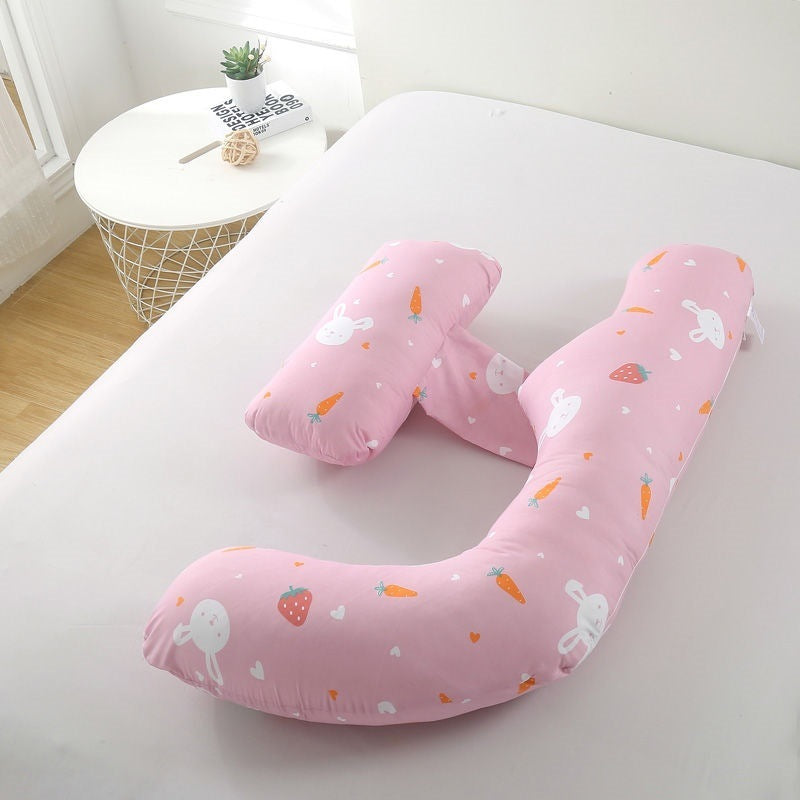U-Shaped Maternity Pillow for Waist Support and Side Sleeping