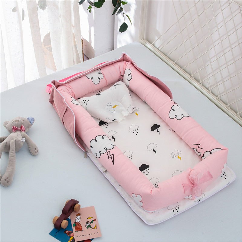 Portable Foldable Cotton Baby Crib for Newborns