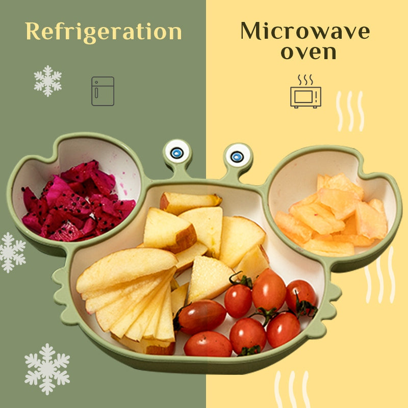Silicone Non-Slip Baby Feeding Plate and Bowl Set