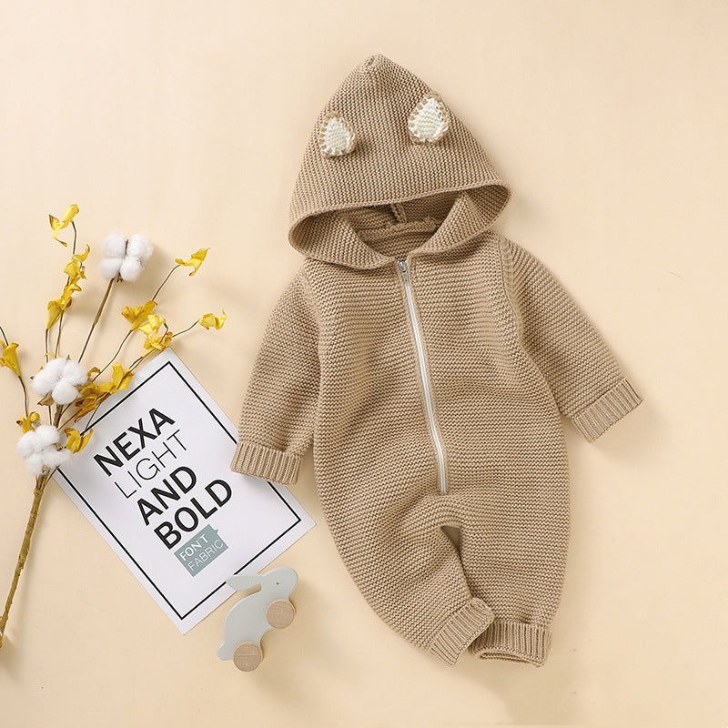 Baby Zipper One-Piece Romper Jumpsuit