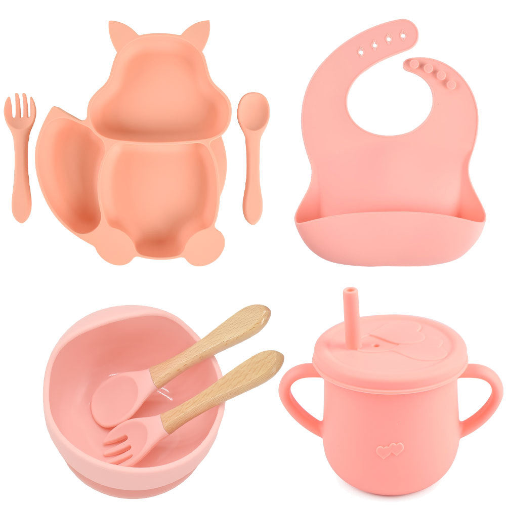 Silicone Baby Feeding and Complementary Food Training Set