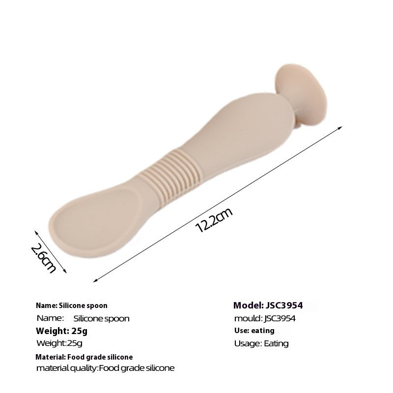 Soft Silicone Baby Feeding Spoon for Food and Soup