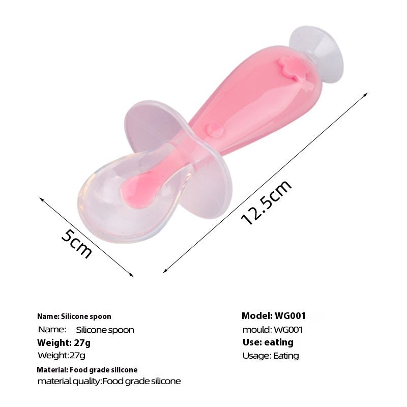 Soft Silicone Baby Feeding Spoon for Food and Soup