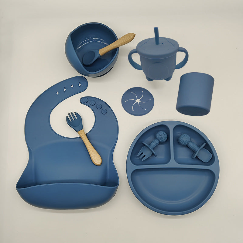 Baby Silicone Feeding Set for Learning and Mealtime