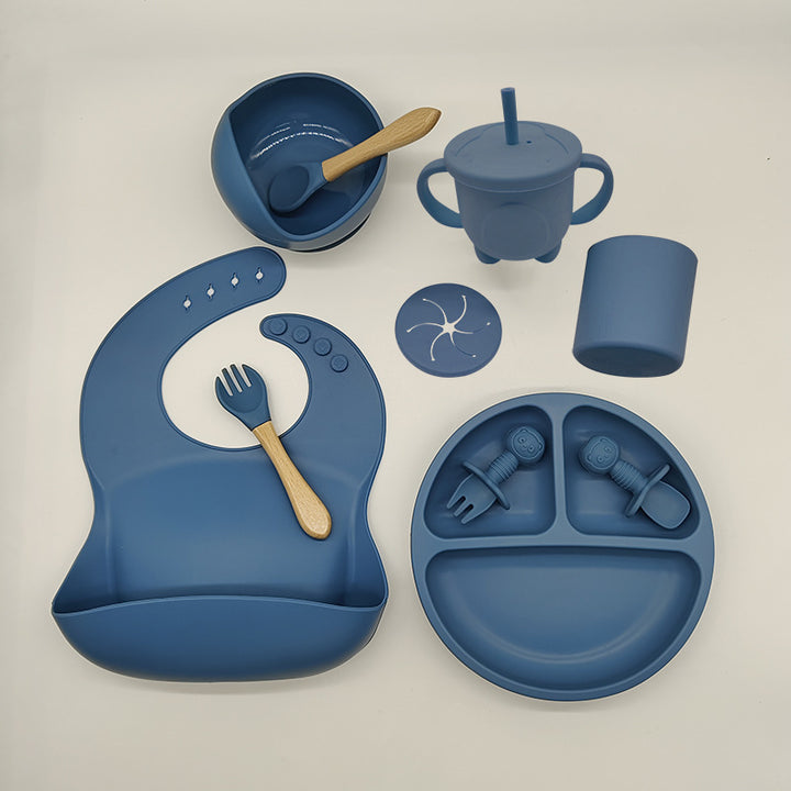Baby Silicone Feeding Set for Learning and Mealtime