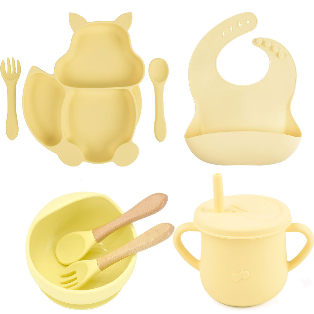 Silicone Baby Feeding and Complementary Food Training Set