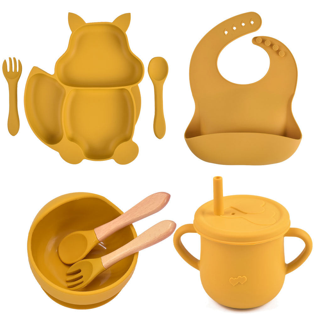 Silicone Baby Feeding and Complementary Food Training Set