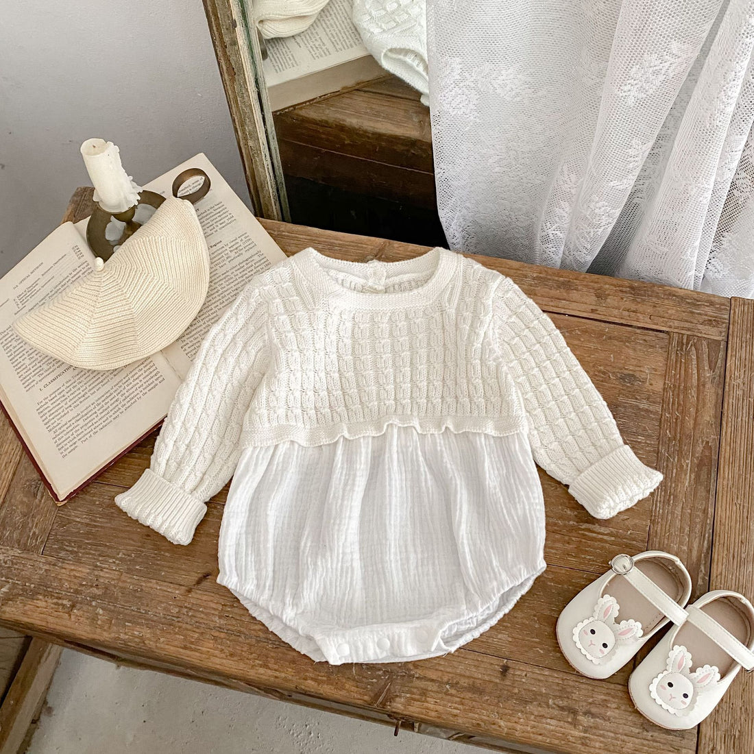 Spring And Autumn Baby Girl Infant Rompers