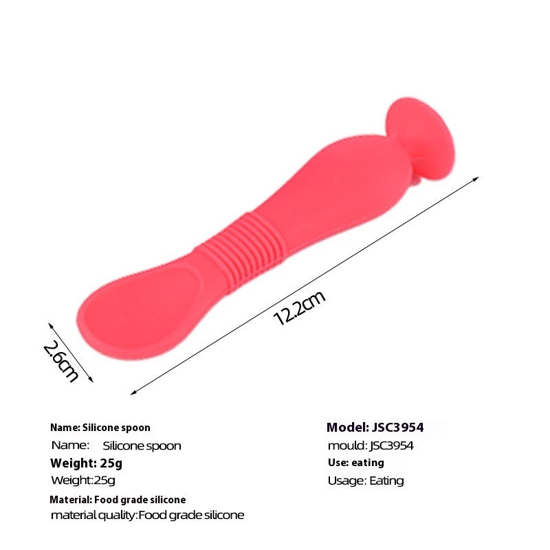 Soft Silicone Baby Feeding Spoon for Food and Soup