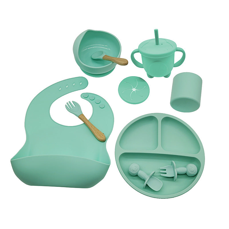 Baby Silicone Feeding Set for Learning and Mealtime