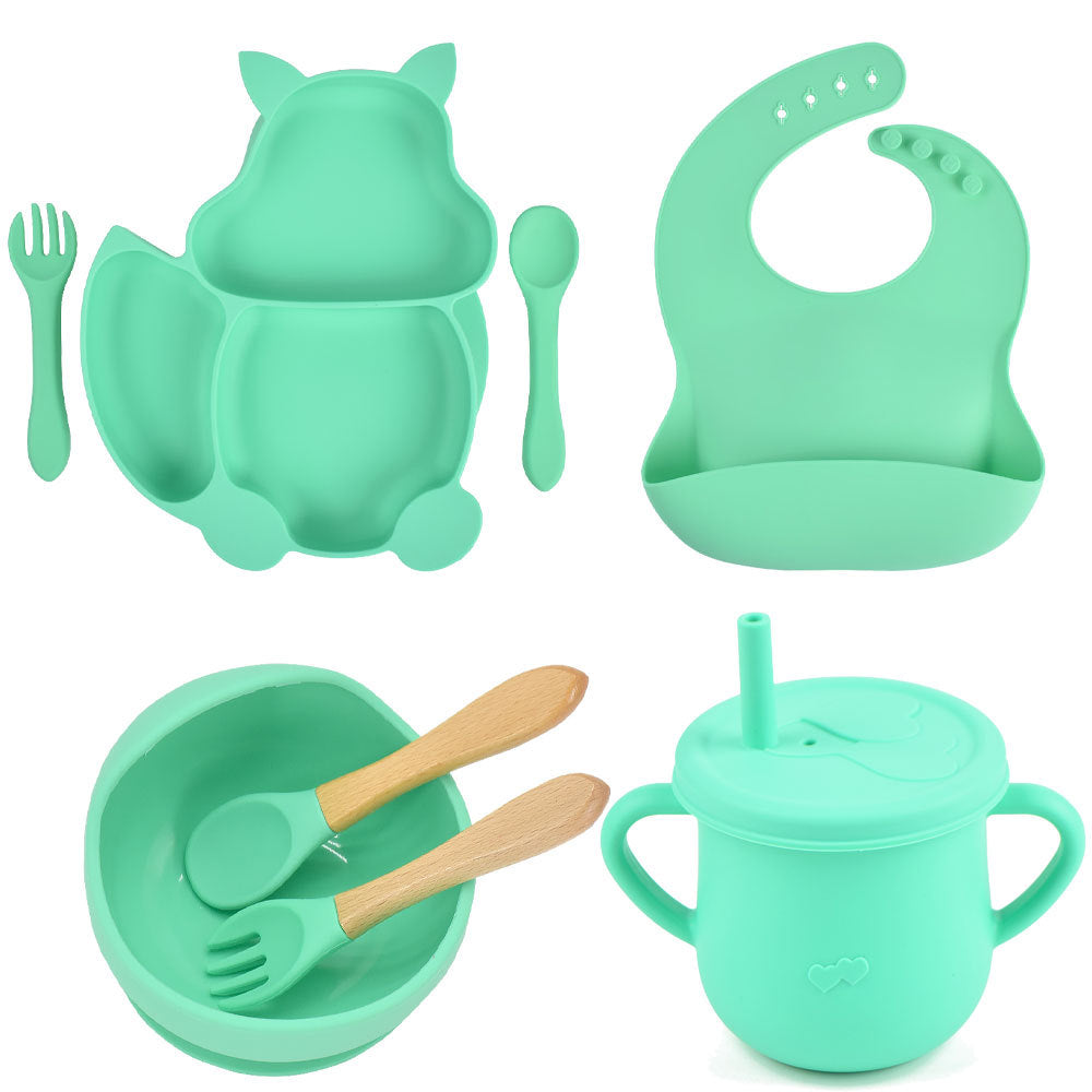 Silicone Baby Feeding and Complementary Food Training Set
