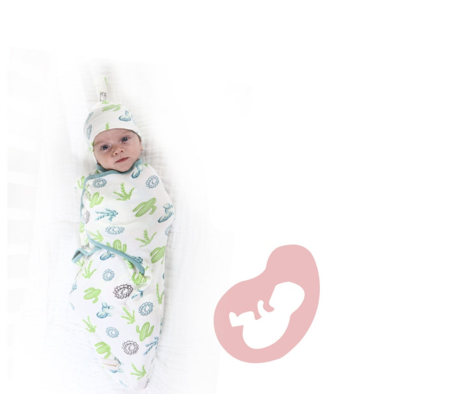 Cotton Baby Swaddle Sleeping Bag Quilt Wrap