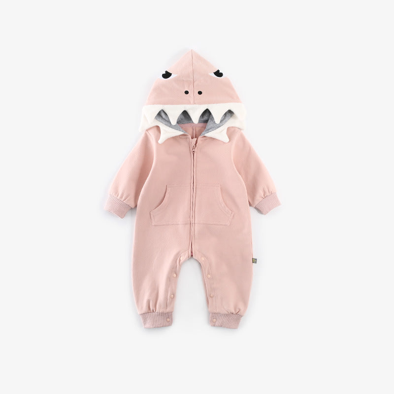 Korean Style Cartoon Dinosaur Baby Cardigan