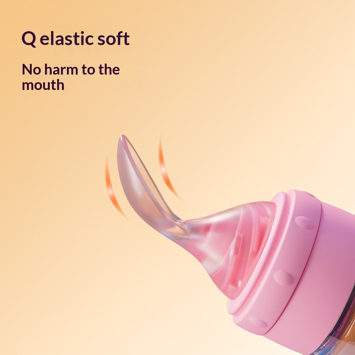 Silicone Baby Feeding Spoon for Food and Rice Porridge