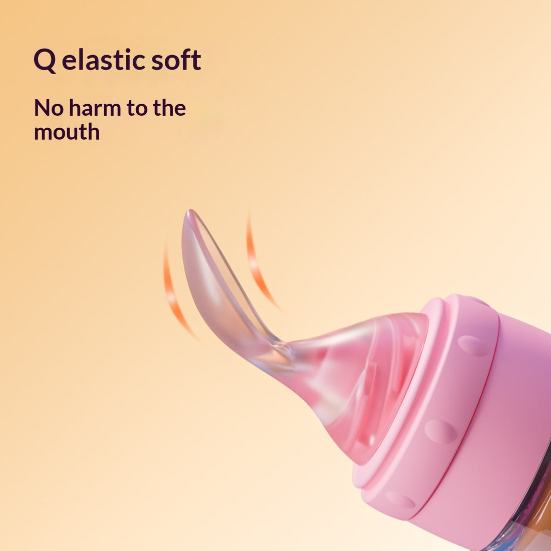 Silicone Baby Feeding Spoon for Food and Rice Porridge