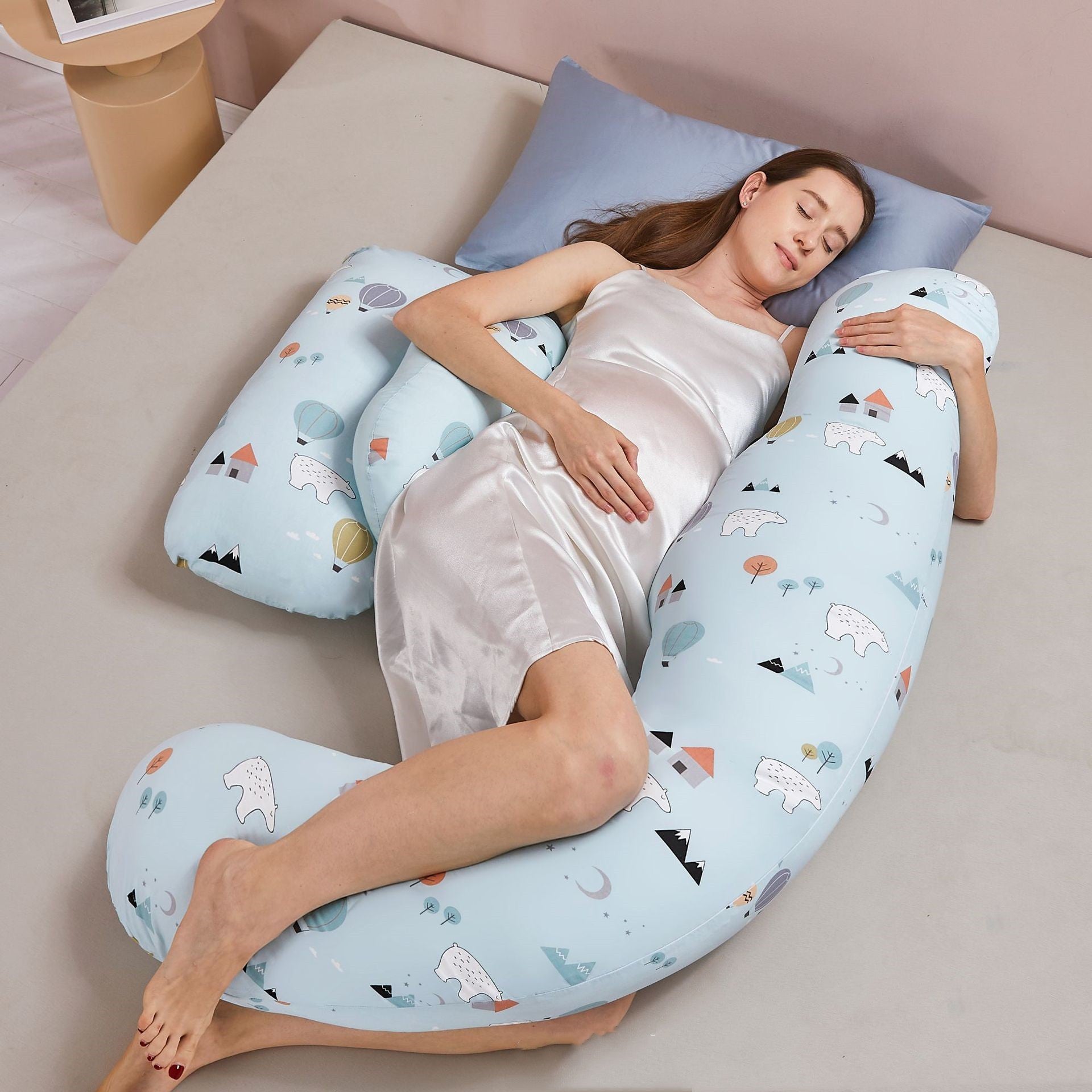Summer Tencel Maternity Lumbar and Side Sleeping Pillow