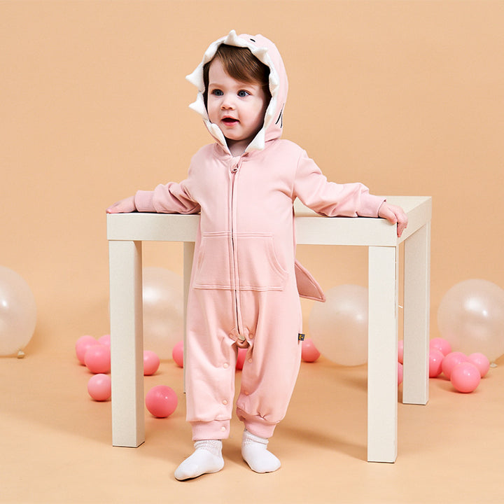 Korean Style Cartoon Dinosaur Baby Cardigan