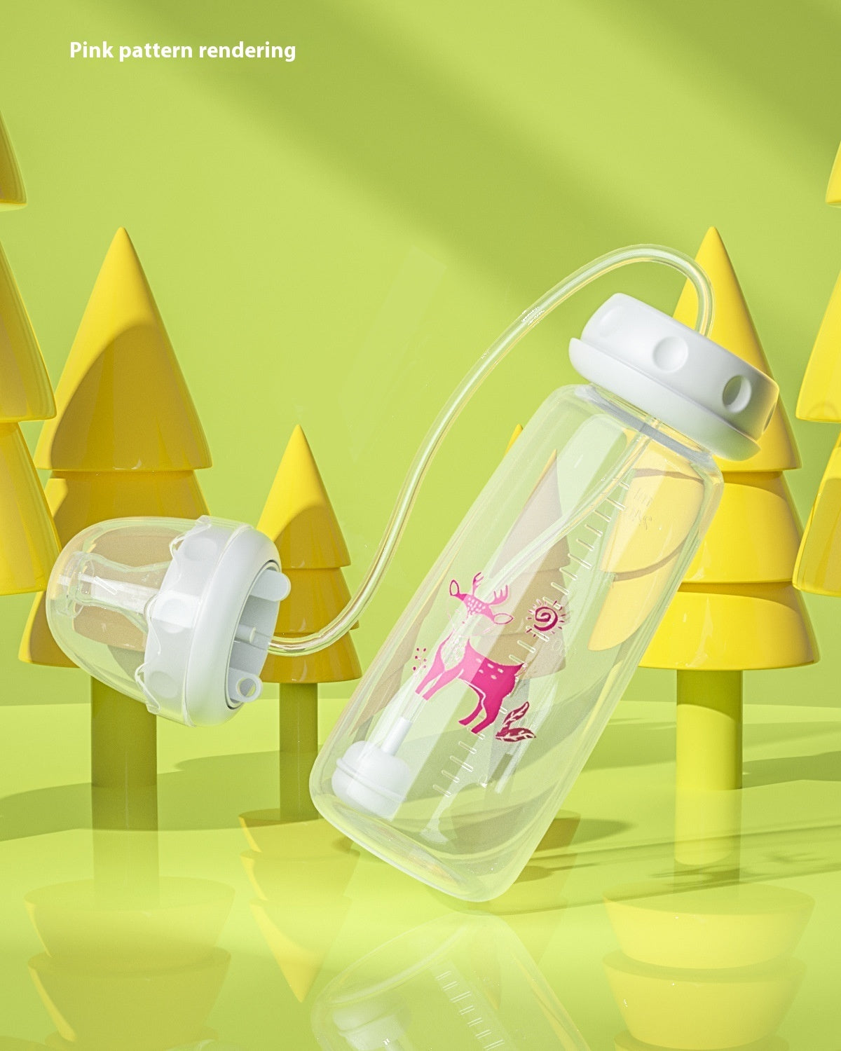 Baby Hand-free Standard Diameter 240ml Feeding Bottle