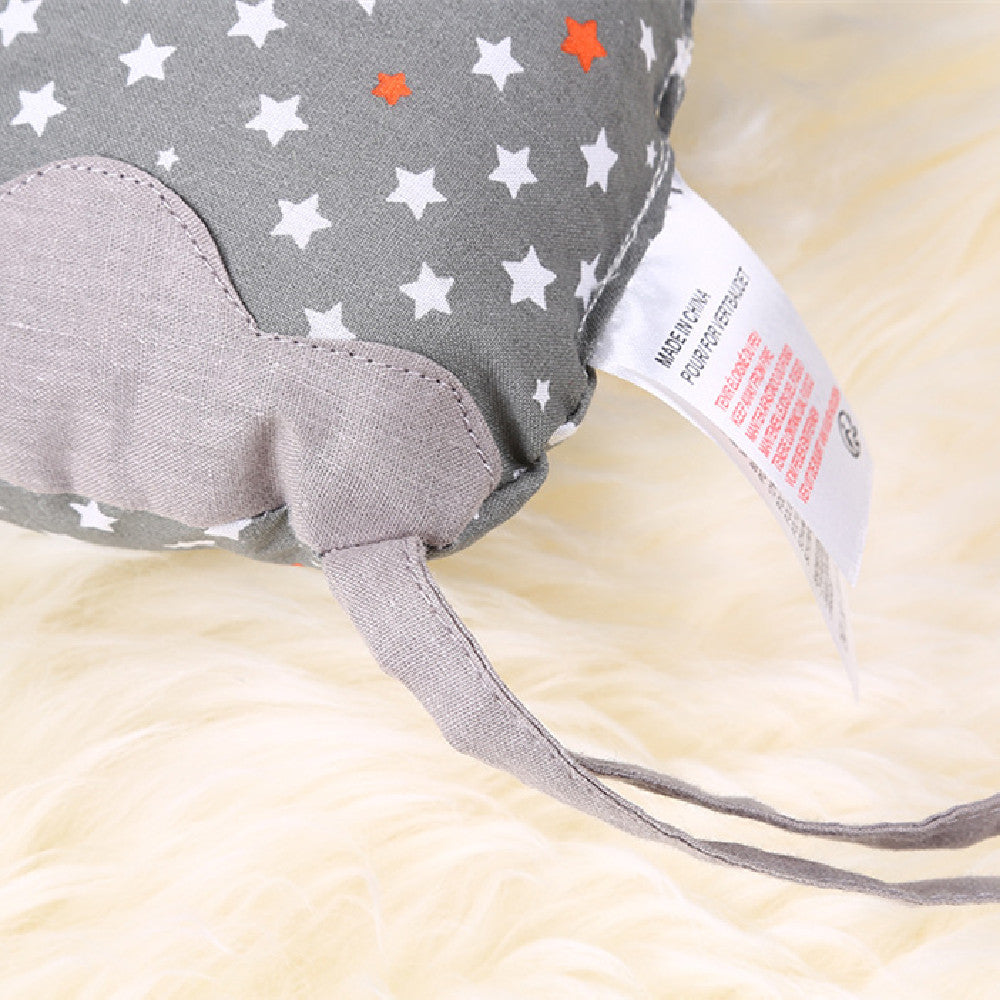 Cotton Baby Crib Bedding with Embroidered Elephant Design