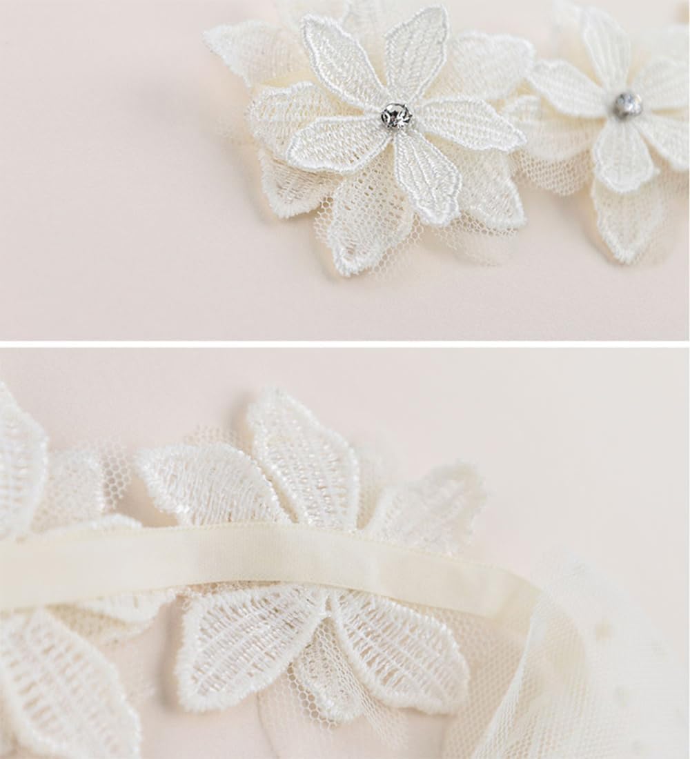 Baby Girls Lace Floral Bow Headband Hair Accessories