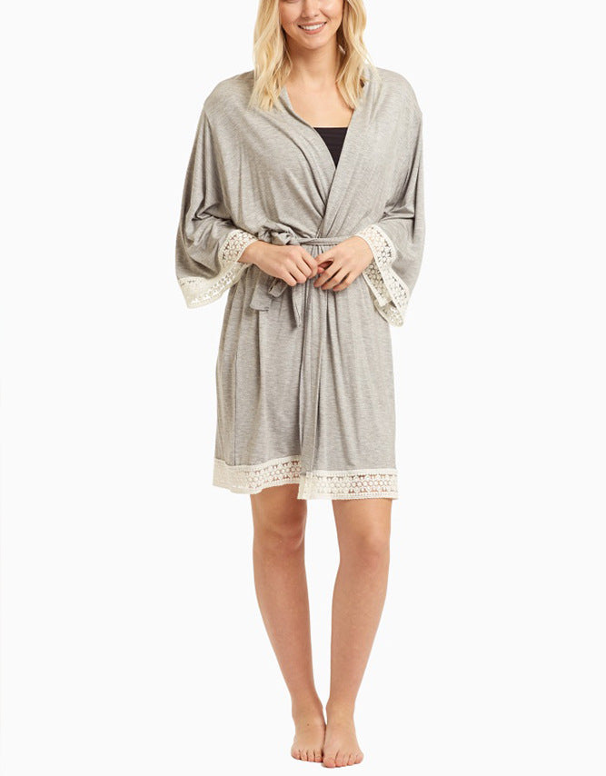 Solid Color Maternity Dress