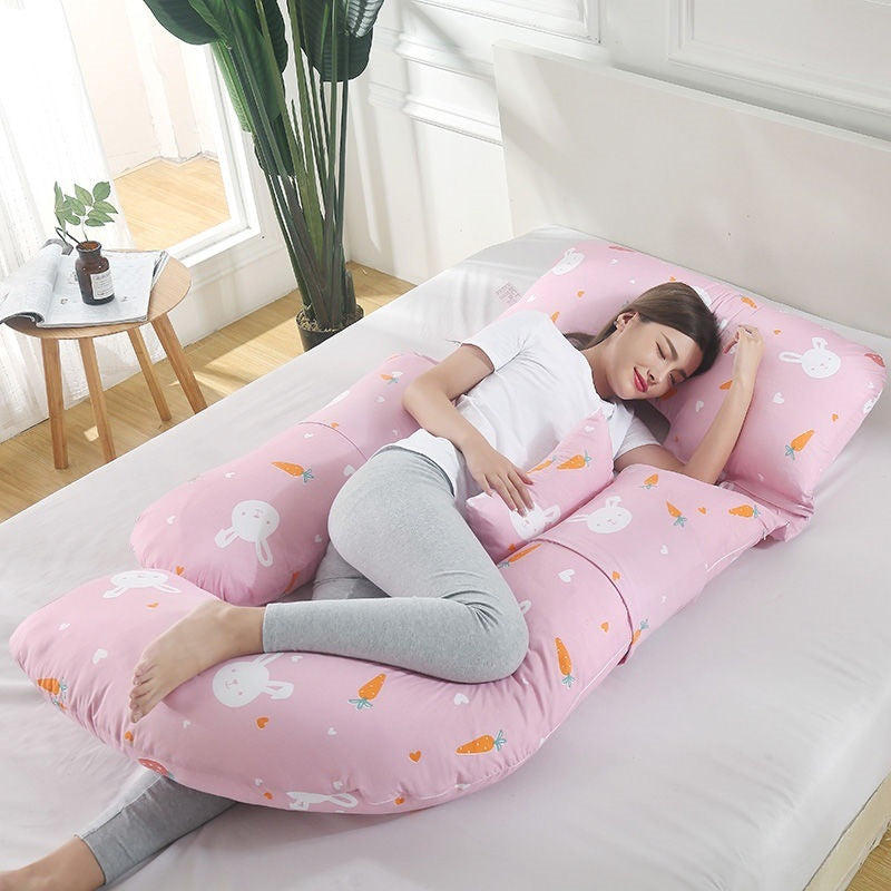 U-Shaped Maternity Pillow for Waist Support and Side Sleeping