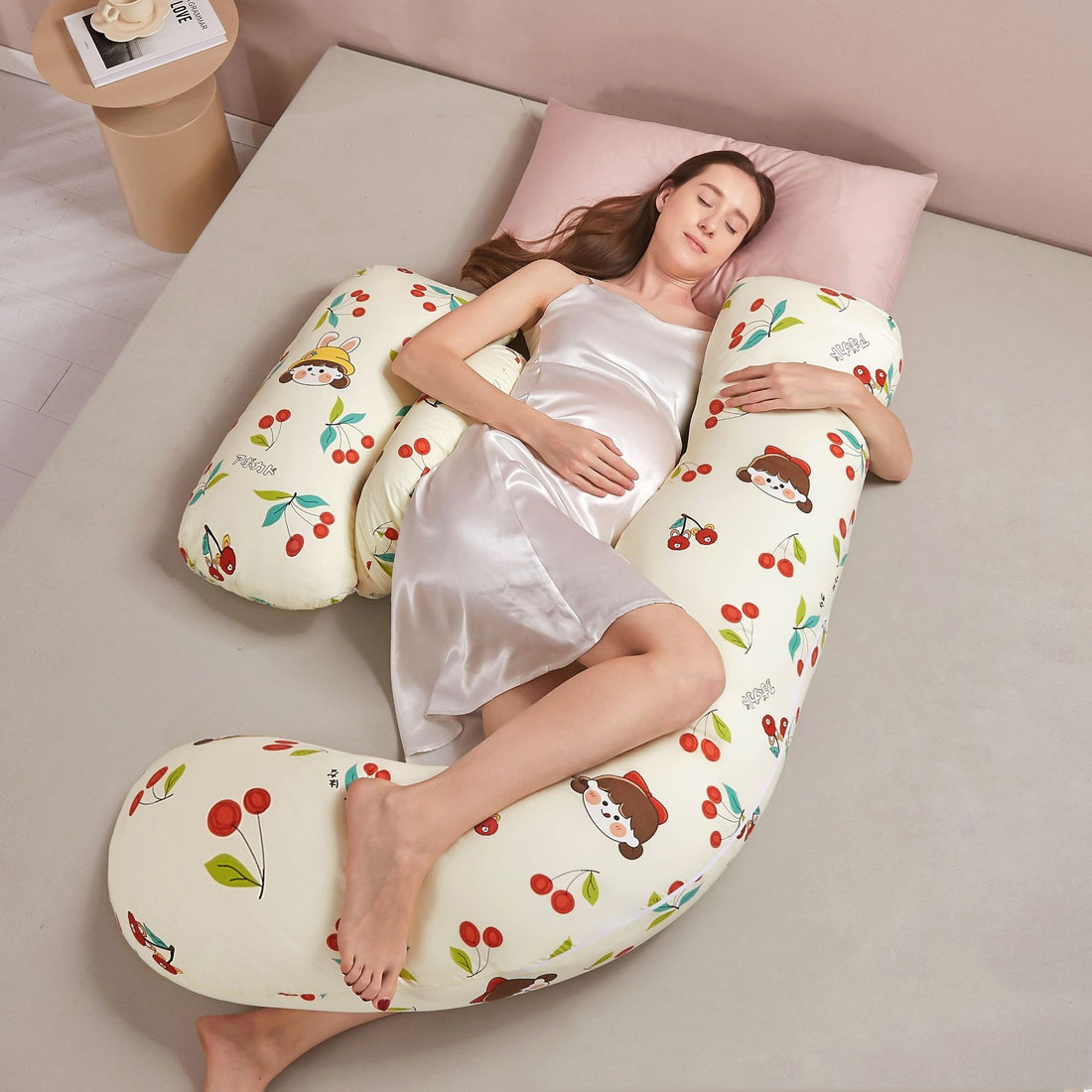 Summer Tencel Maternity Lumbar and Side Sleeping Pillow