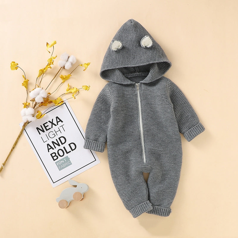 Baby Zipper One-Piece Romper Jumpsuit