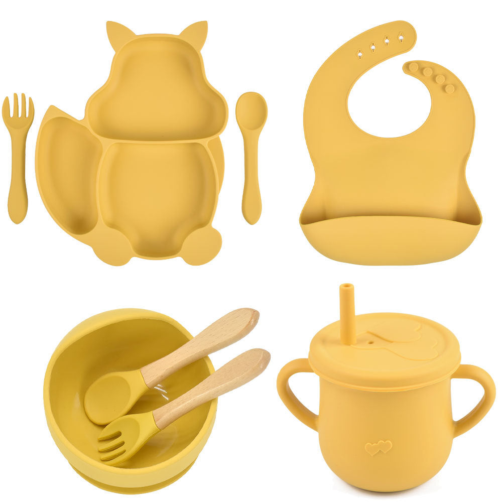 Silicone Baby Feeding and Complementary Food Training Set