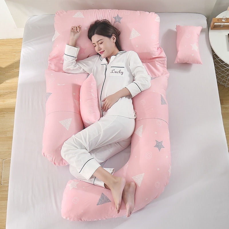 U-Shaped Maternity Pillow for Waist Support and Side Sleeping