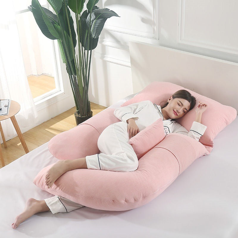 U-Shaped Maternity Pillow for Waist Support and Side Sleeping