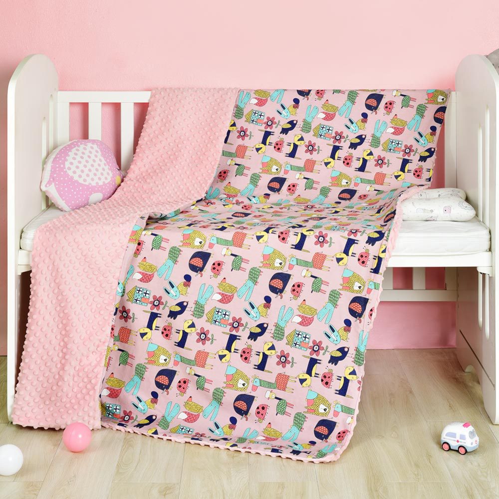 Cotton Baby Cartoon Bean Blanket Quilt