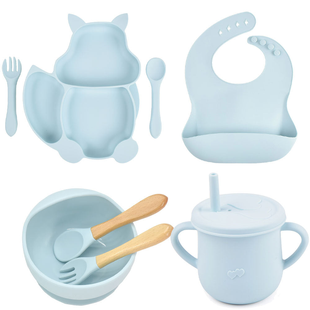 Silicone Baby Feeding and Complementary Food Training Set