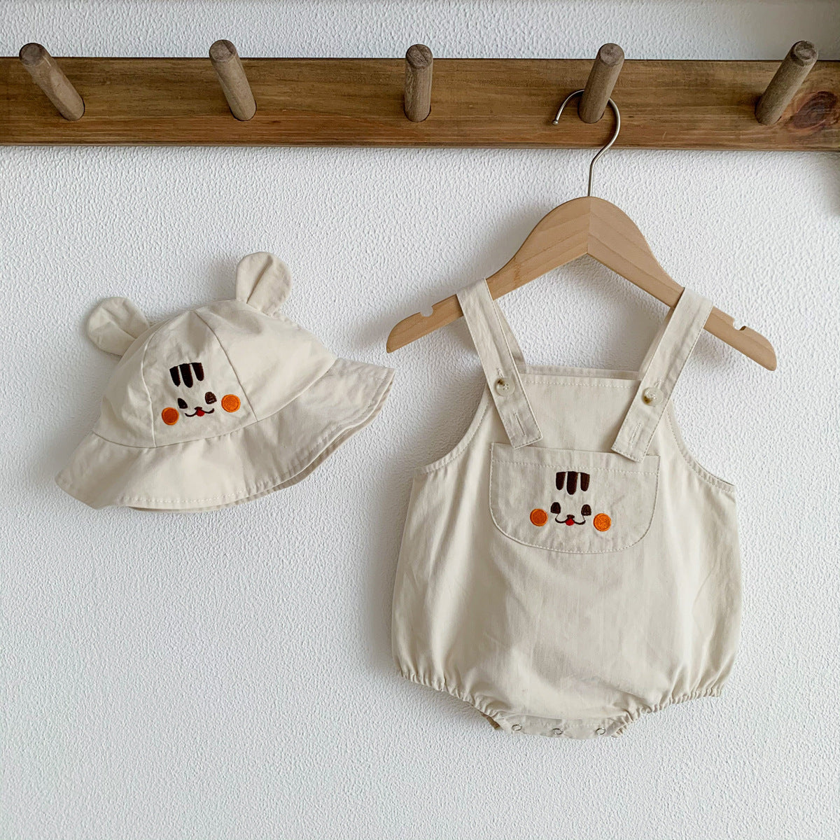 Korean Cartoon Animal Baby Strap Romper Jumpsuit