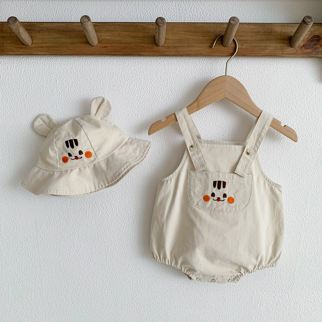 Korean Cartoon Animal Baby Strap Romper Jumpsuit