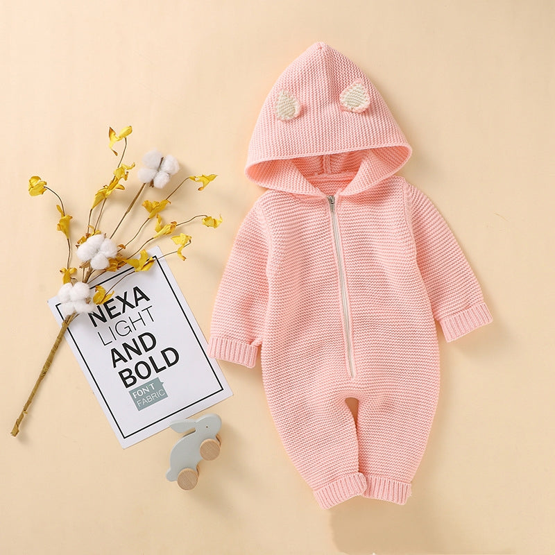 Baby Zipper One-Piece Romper Jumpsuit