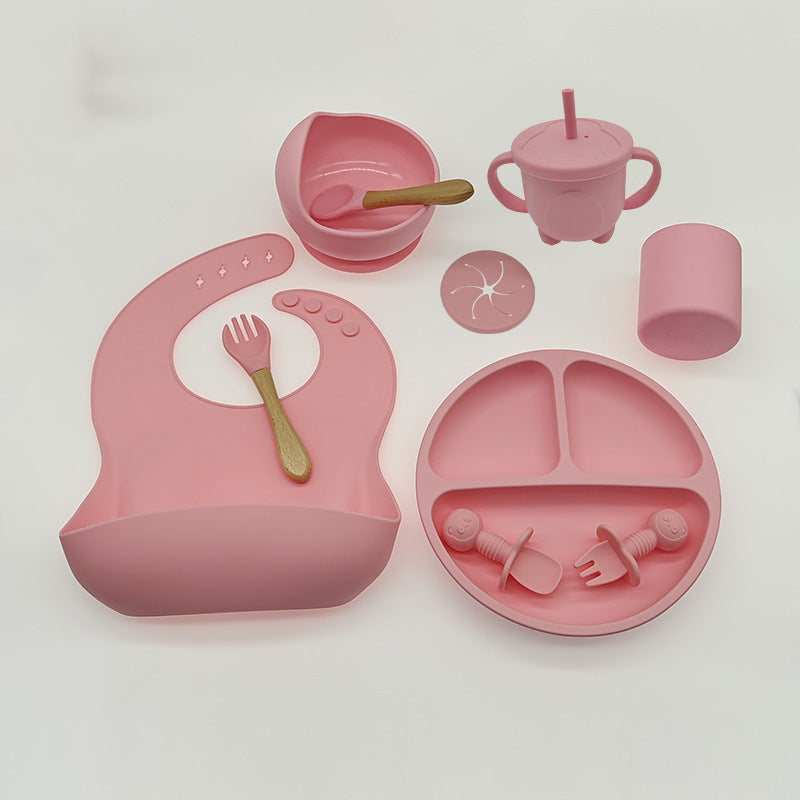 Baby Silicone Feeding Set for Learning and Mealtime