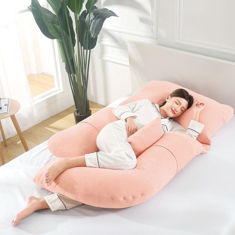 U-Shaped Maternity Pillow for Waist Support and Side Sleeping