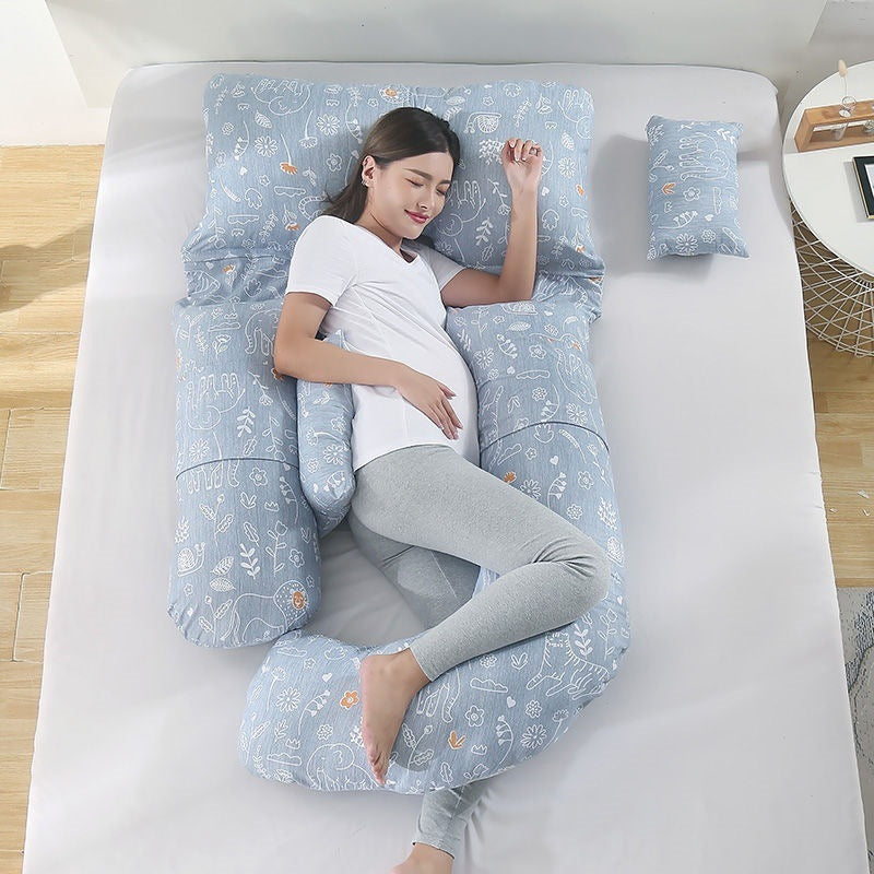 U-Shaped Maternity Pillow for Waist Support and Side Sleeping
