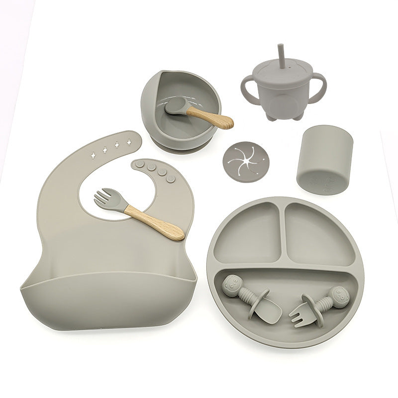 Baby Silicone Feeding Set for Learning and Mealtime