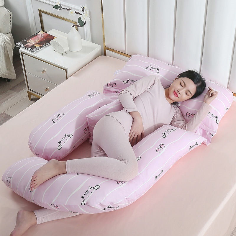 U-Shaped Maternity Pillow for Waist Support and Side Sleeping
