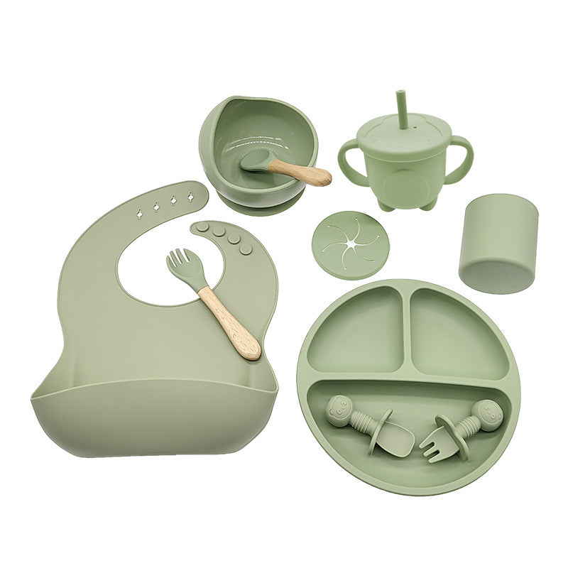 Baby Silicone Feeding Set for Learning and Mealtime
