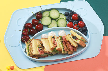 Silicone Non-Slip Baby Feeding Plate and Bowl Set